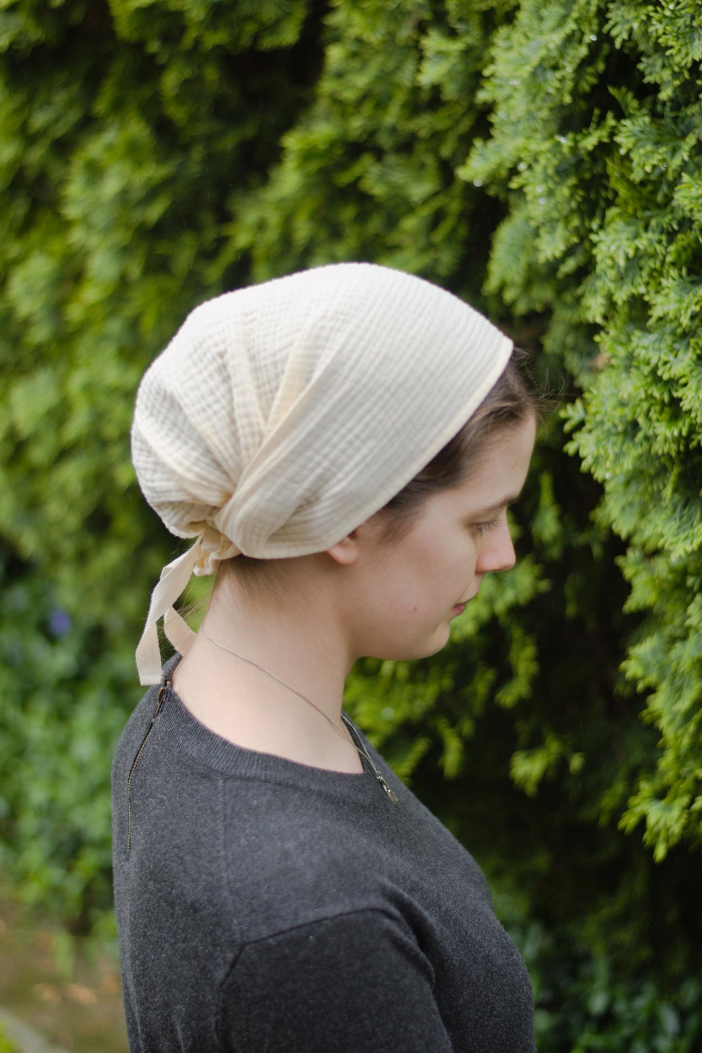 Cotton Muslin - Full Coverage Headcovering Headwrap