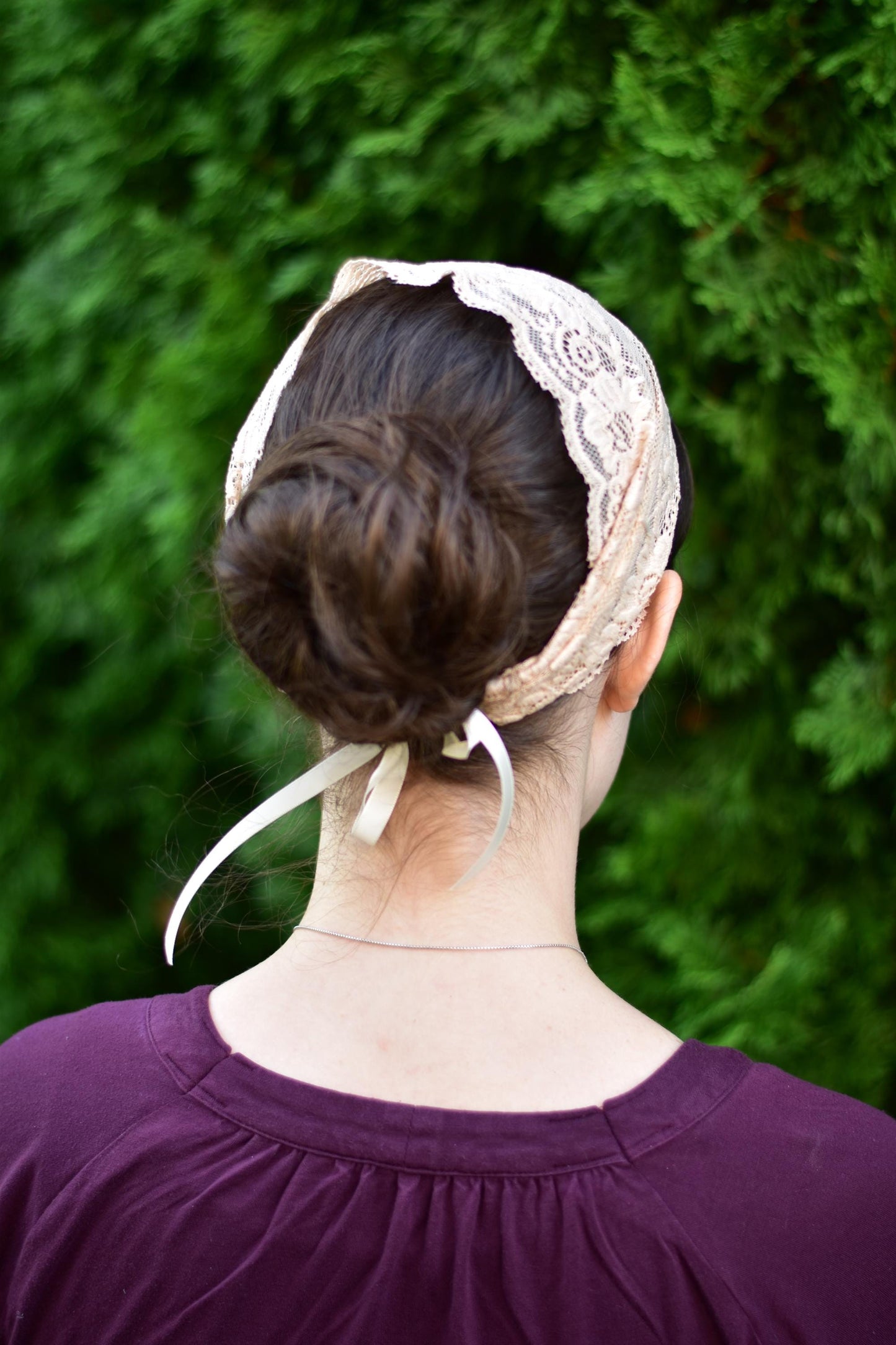 Stretch Lace - 6 inch Headband Headcovering