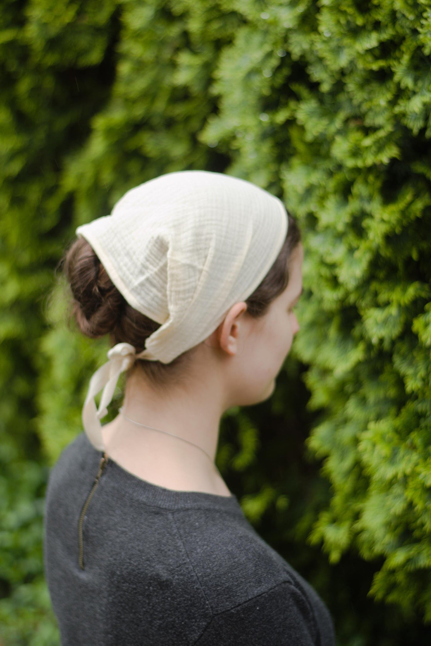Cotton Muslin - 8 inch Headband Headcovering