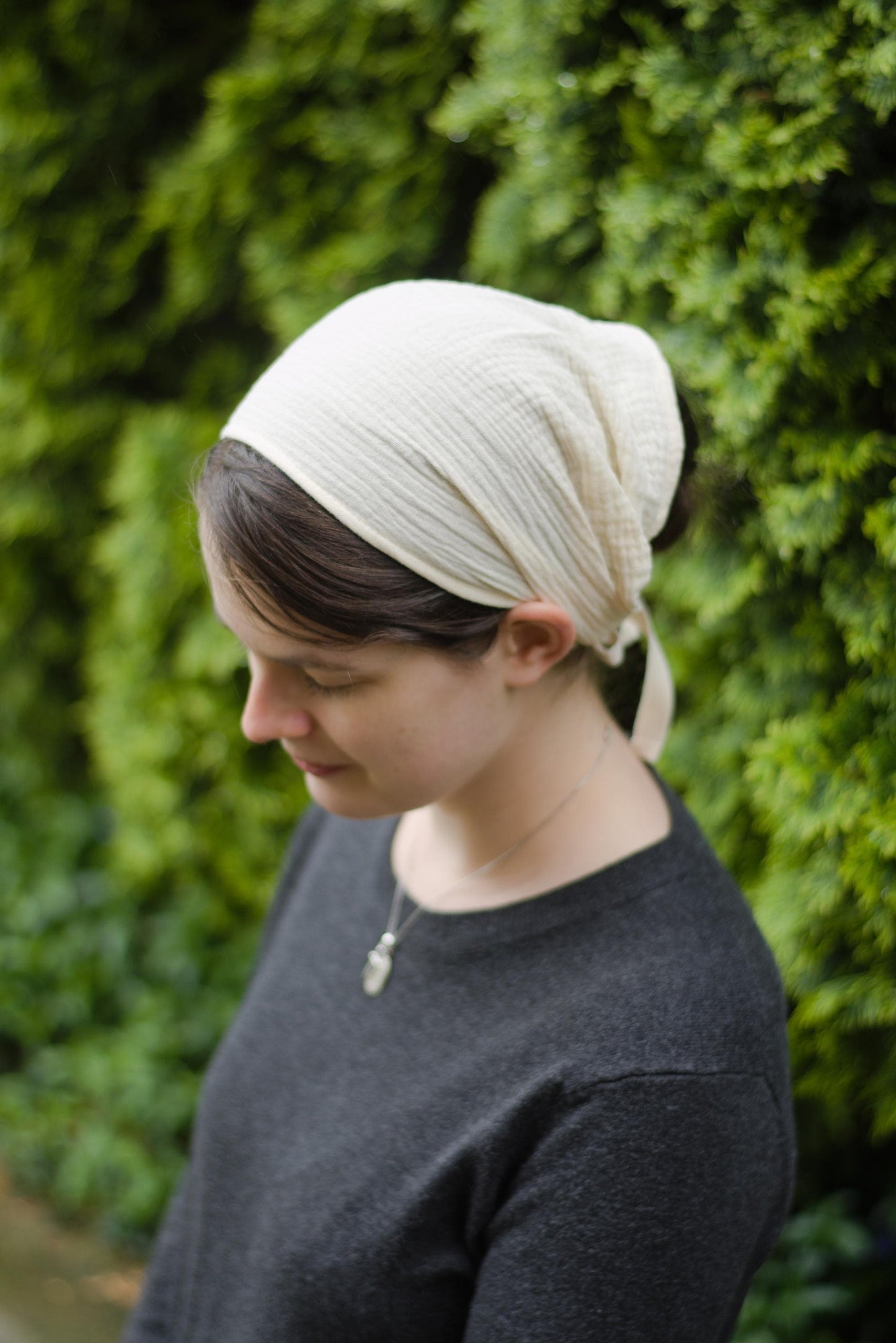 Cotton Muslin - 8 inch Headband Headcovering