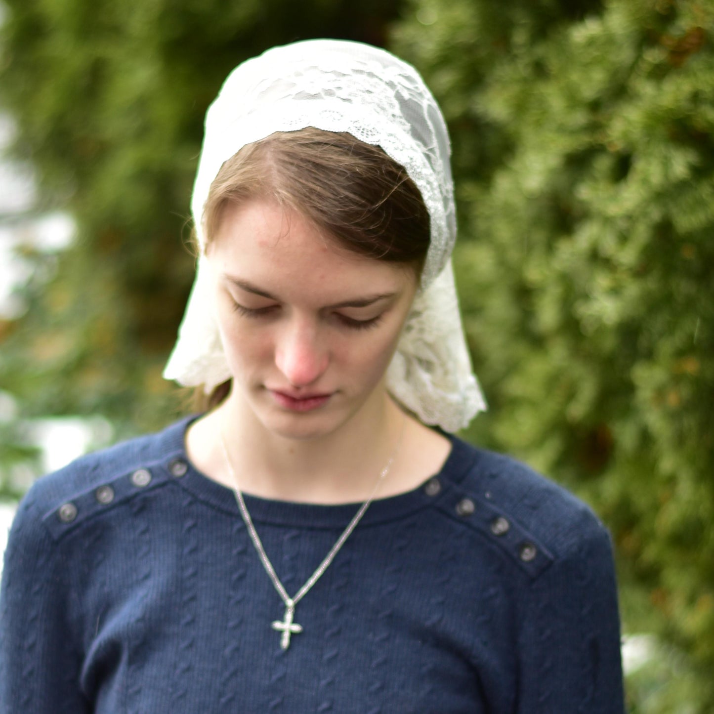 Kerchief Veil: Lightweight Head Covering, Chapel Mantilla