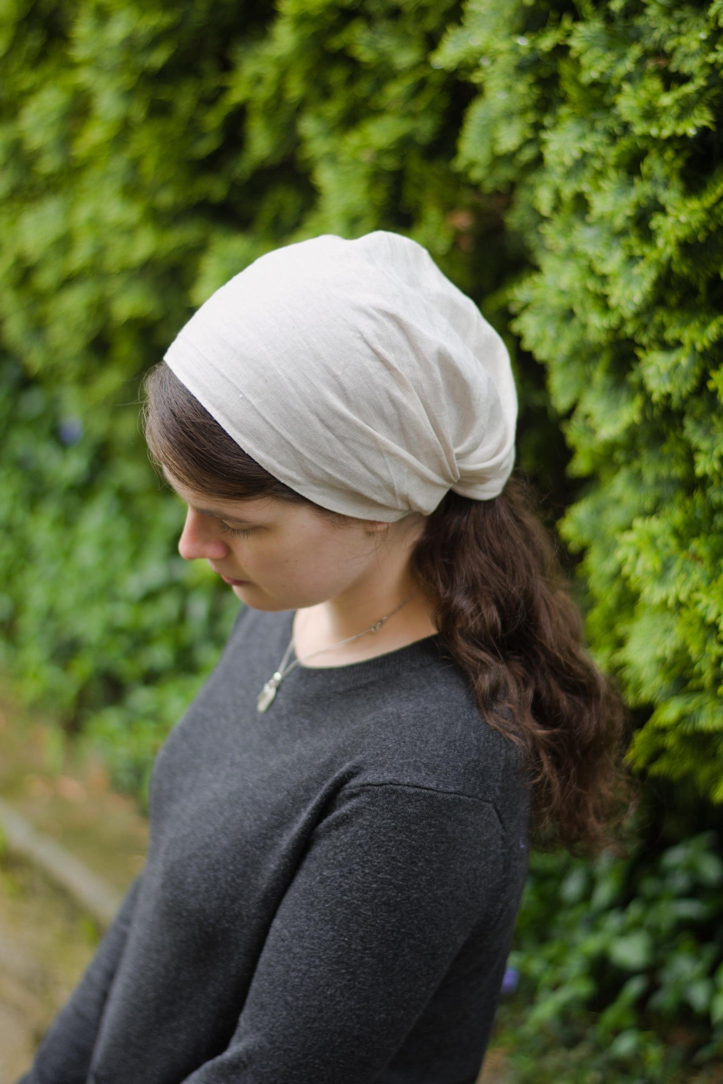 Linen Full Coverage Headwrap Headcovering