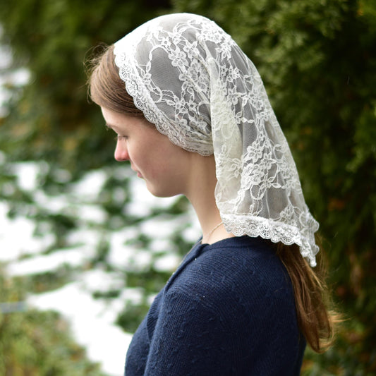 Kerchief Veil: Lightweight Head Covering, Chapel Mantilla