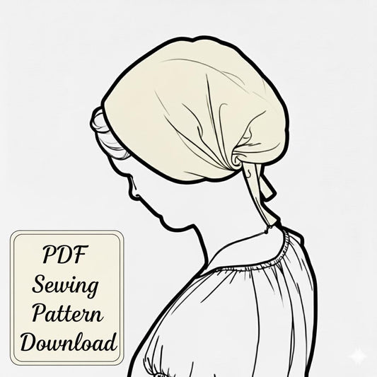 PDF Sewing Pattern and Tutorial - Full Coverage Headcovering Snood