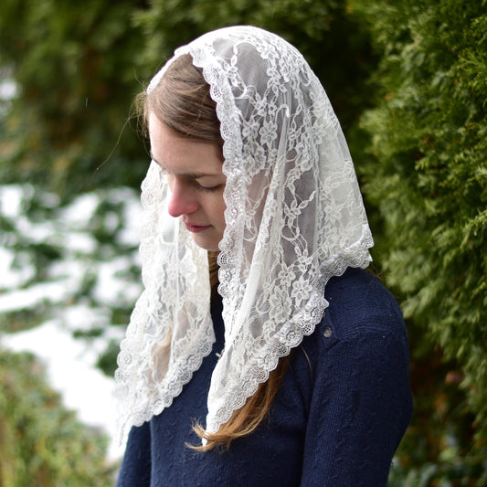 Lace Triangle Shape Girl's Veil