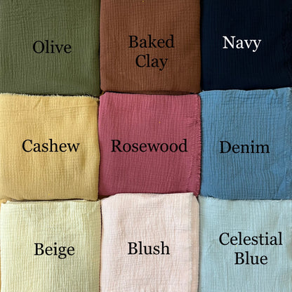 Cotton Muslin - Full Coverage Headcovering Headwrap