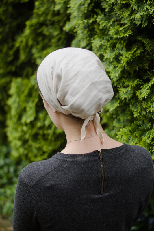 Linen Full Coverage Headwrap Headcovering