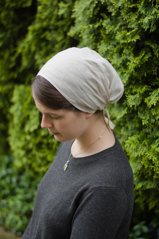 Linen Full Coverage Headwrap Headcovering