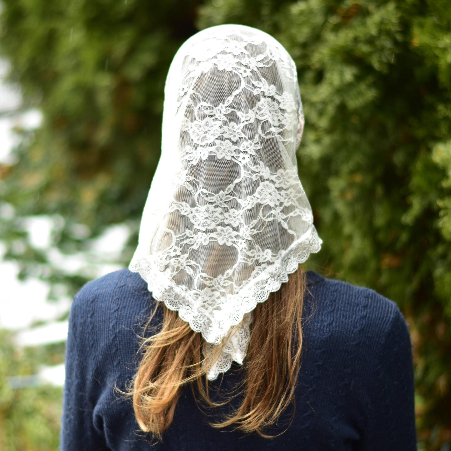 Kerchief Veil: Lightweight Head Covering, Chapel Mantilla