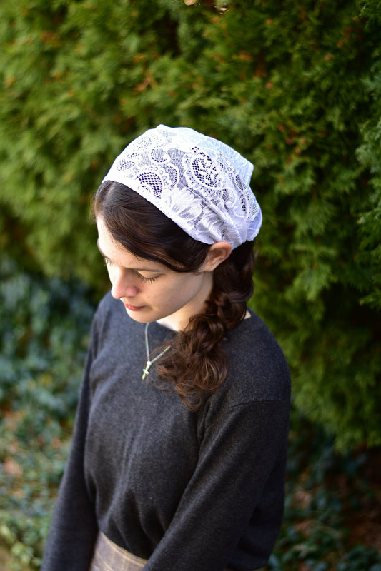 Stretch Lace - 10 inch Headband Headcovering
