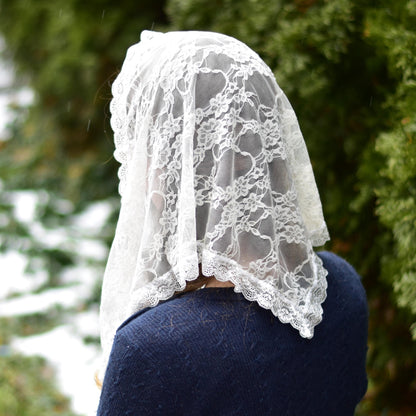 Lace Triangle Shape Girl's Veil