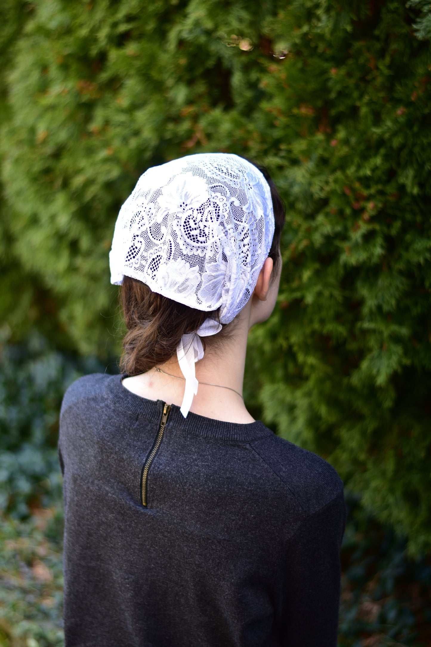 Stretch Lace - 10 inch Headband Headcovering