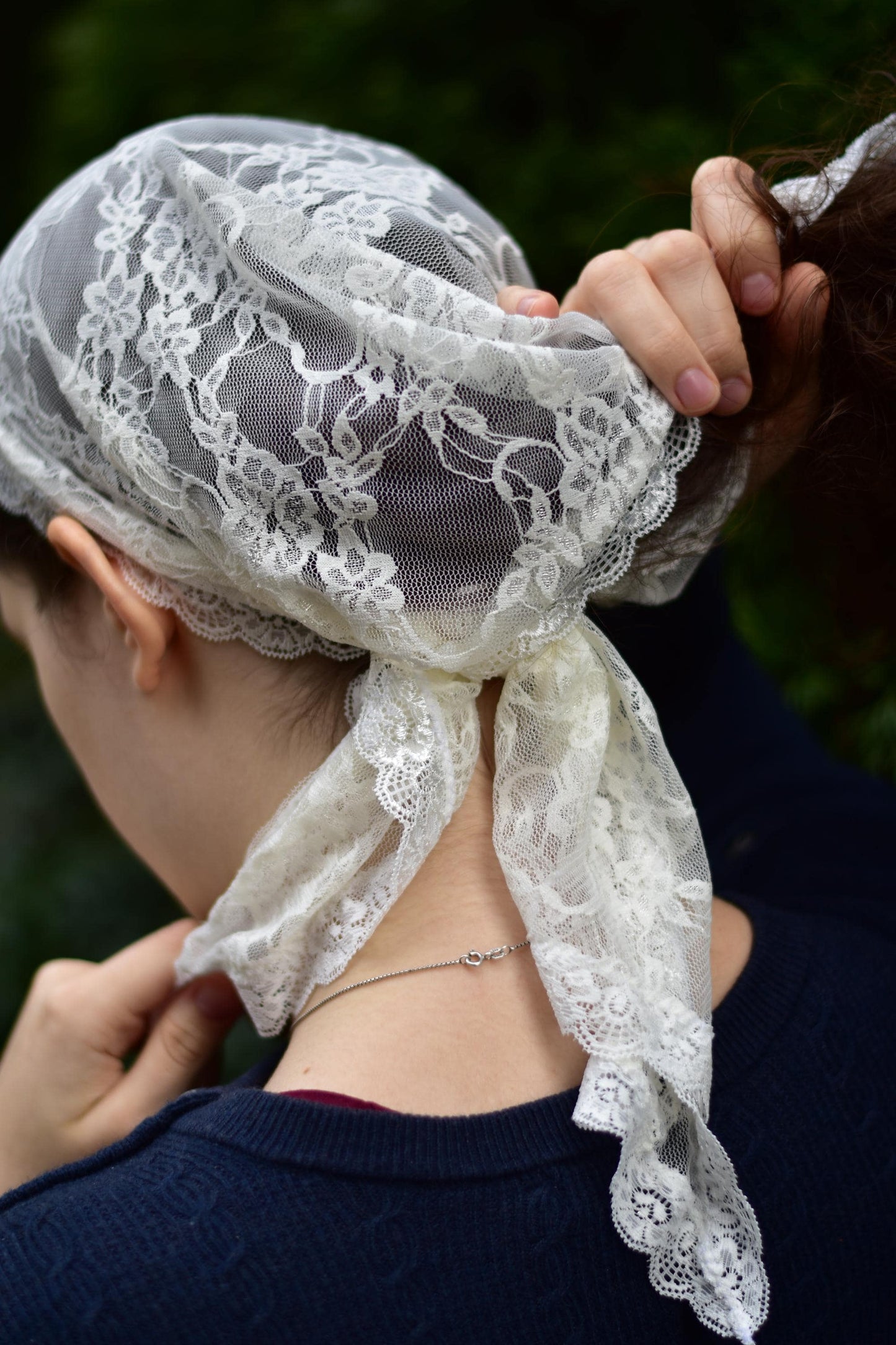 Kerchief Veil: Lightweight Head Covering, Chapel Mantilla