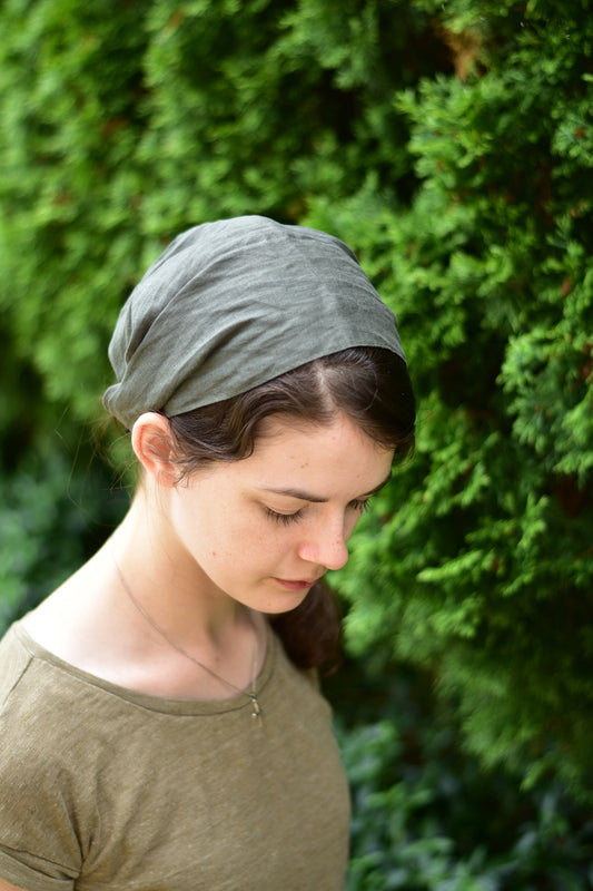 Linen Headband: 8 inch Headcovering
