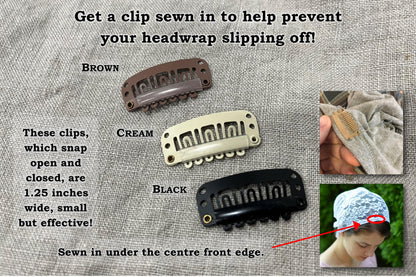 White Cotton Floral Eyelet Full Coverage Headcovering Headwrap