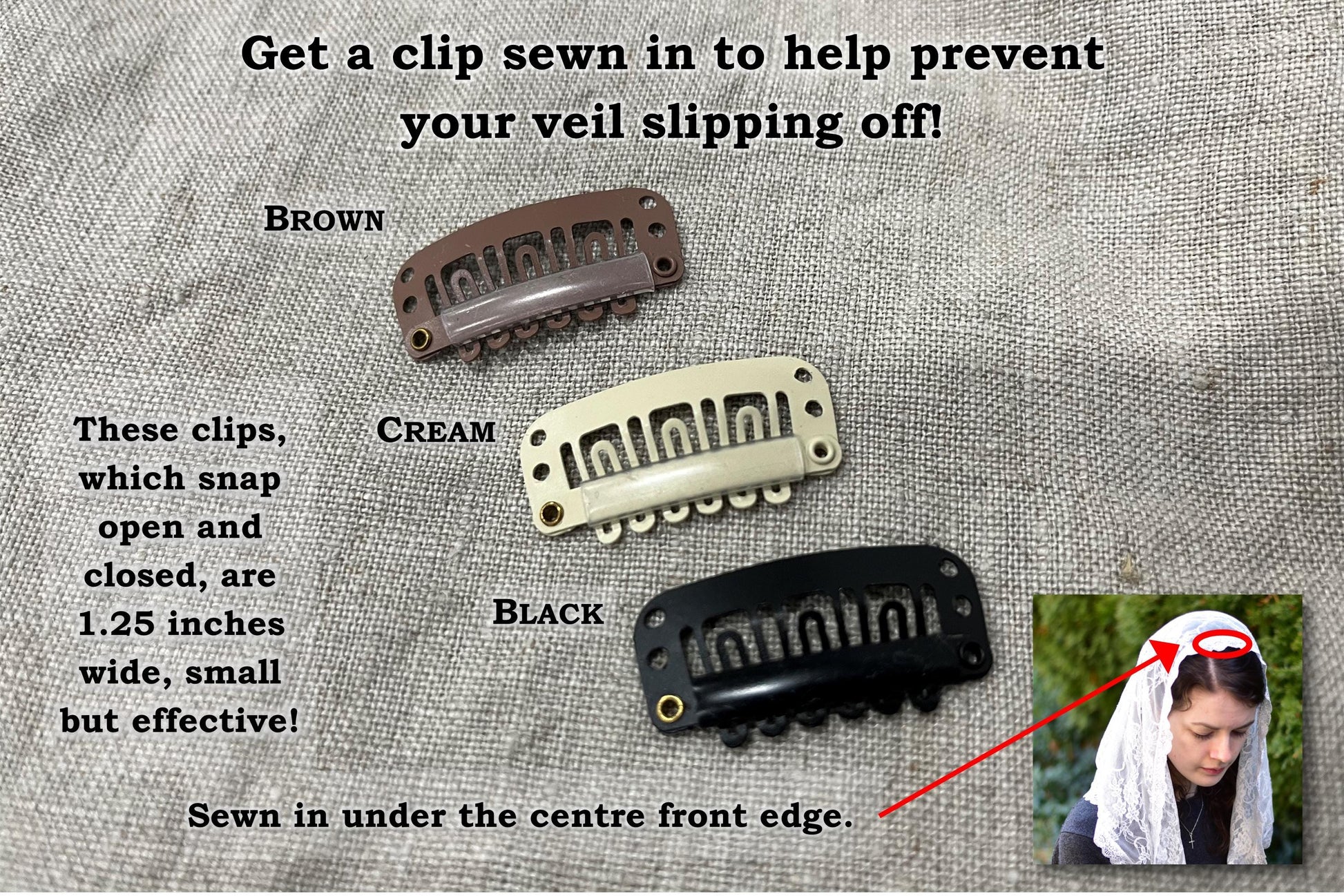 Burgundy Triangle Shape Veil