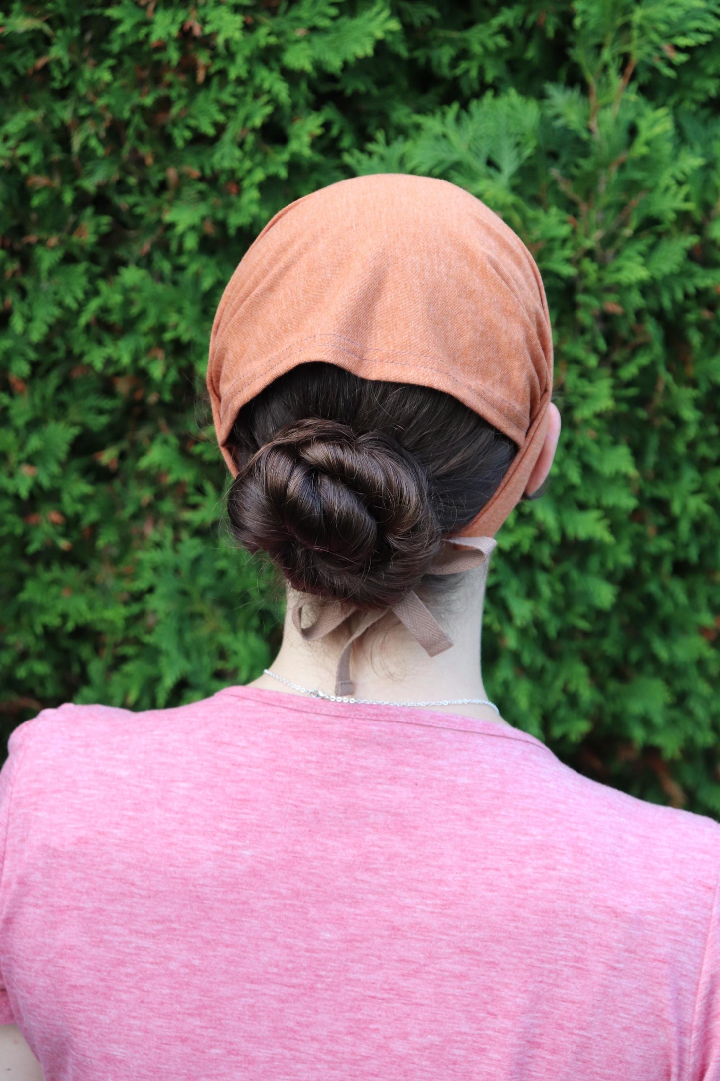 Soft Orange Cotton Knit - 8 inch Headband Headcovering