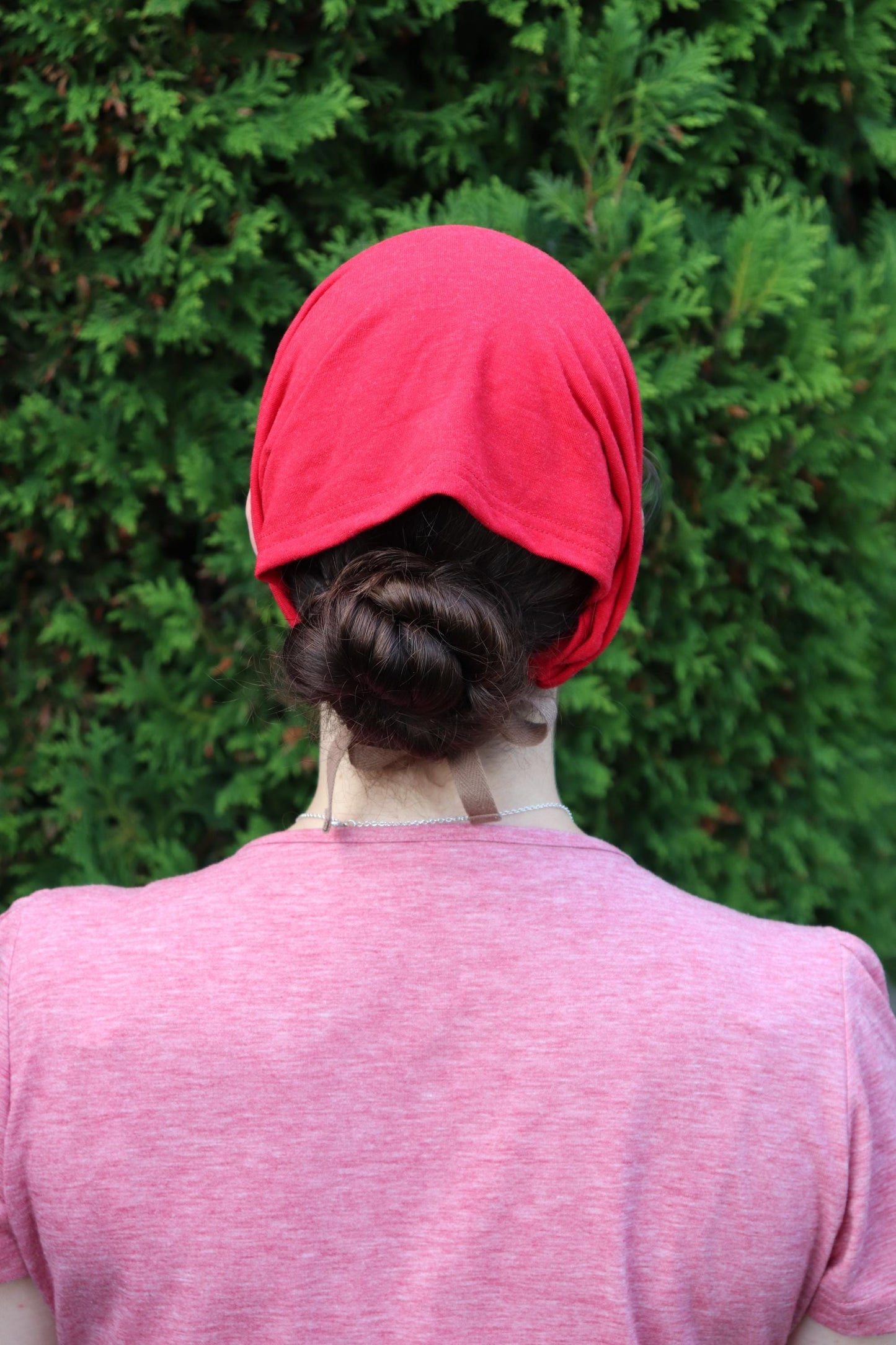 Red Cotton Knit - 8 inch Headband Headcovering