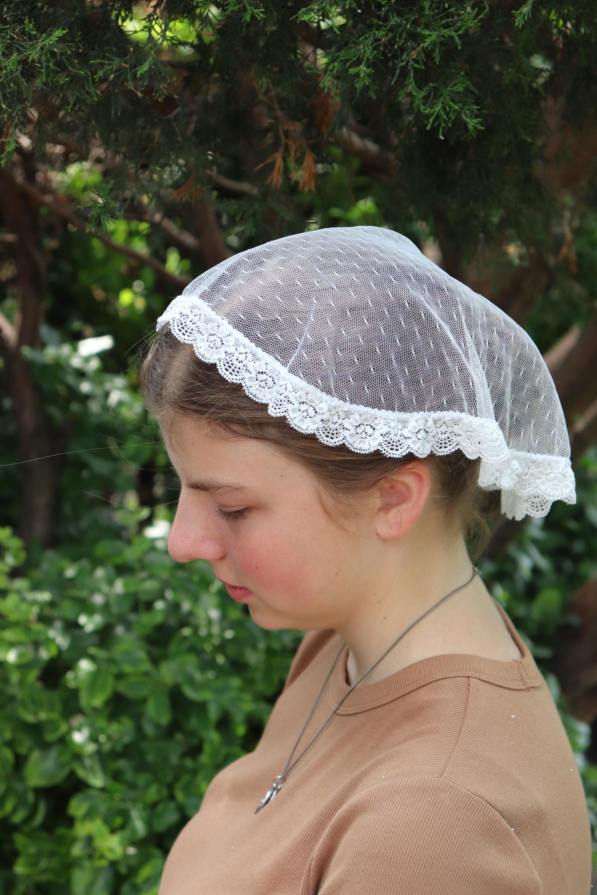 Lightweight Tulle Princess Veil Chapel Cap